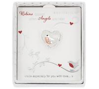Equilibrium Robins Appear Brooch Collection - Elegant Silver Plated and Two-Tone Designs (Two Tone Height 1.7x Width 1.8x Depth 0.5cm)
