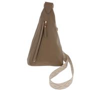 equilibrium Rucksack Style Cross Body Bag Taupe - Hands-Free Everyday Sling with Adjustable Strap
