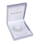 Equilibrium Silver Plated Bangle - A Mother Holds Her Children's Hand For A While..And Their Hearts Forever