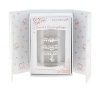 equilibrium Silver Plated Butterfly Stackable Ring Gift Set - Sparkling Trio of Delicate Rings