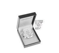 Equilibrium Silver Plated Christening or New Baby Bangle (6780)