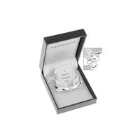 Equilibrium Silver Plated Christening or New Baby Bangle (6780)
