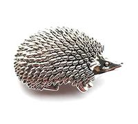 Equilibrium Silver Plated Country Hedgehog Brooch - Woodland Animal Gift
