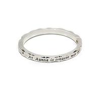 Equilibrium Silver Plated Hinged Bangle Auntie
