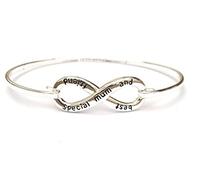 Equilibrium Silver Plated Infinity Bangle Mum