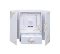 Equilibrium Silver Plated Necklace & Earrings Gift Set - Sparkle Heart