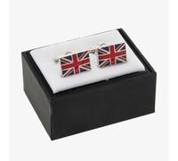Equilibrium Silver Plated Union Jack Cufflinks 329570