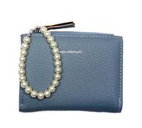 equilibrium Small Blue Purse with Pearl Bracelet