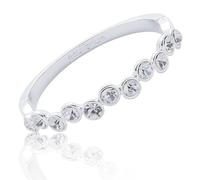 Equilibrium Sparkle Collection Silver Plated Clear Crystal Bangle
