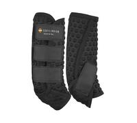 Equilibrium Stretch and Flex Training Wraps Black for Horses - Medium - Narrow
