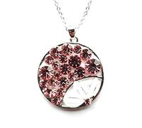 Equilibrium Technologies Boho Chic Silver Plated Round Floral Pendant Necklace (314596)