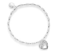 equilibrium Wild At Heart Silver Plated Animal Necklaces & Bracelet - Giraffe, Flamingo, Asian Elephant, Lion - Wildlife Jewellery Gift for Women (Wild At Heart Giraffe Silver Plated Bracelet)