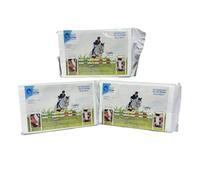 Equimed Emily King Range Poultice Pads - Box of 9 (3 Packs of 3) - Vet-Approved Hoof & Wound Care for Horses - Hot, Cold or Dry Use - Sterile, Highly Absorbent,