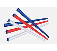 Equimed Horse Pole - Long and Colourful Plastic Polymer Equestrian Show Jump Pole with End Cap - 4.5KG (6pc)