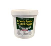 Equimins Straight Herbs Turmeric Powder - With Black Pepper - 1kg Tub