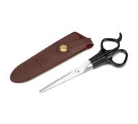 Equimour Mane Scissors - Sharp Stainless Steel Horse Scissors - Precise Cut for Strong Manes - Ergonomic Handle & Vegan Leather Case - Horse Accessories for Mane Care