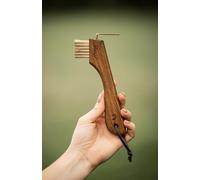 Equimour Personalised Hoof Pick with Brush - Wooden Brush with Durable Hook & Firm Bristles for Effective Hoof Cleaning | Grooming Kit & Gift for Rider, Horse Girls & Horse Lovers