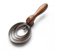 Equimour Spring Curry - 2-Sided Metal Curry for Horses | Adjustable Spring Curry Comb with Summer & Winter Side - Removes Loose Hair, Dirt & Dust with Wooden Handle