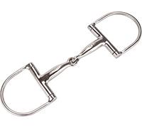 Equinate D-Ring Bridle Stainless Steel 16 mm Single Broken 14.5 cm Anatomically Shaped Mouth-friendly Bit with Gentle Impact Laser Engraved Size Specification