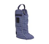 Equinavia Darby Equestrian Durable Padded Tall Boot Bag with Shoulder Strap, Navy/Skipper Blue, One Size