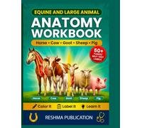 Equine and Large Animal Anatomy Workbook: An Interactive Anatomy Workbook for Veterinary Students Horse Cattle Pig anatomy Goat Sheep Farm Animal Body Systems
