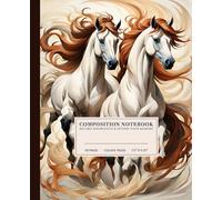 Equine Elegance Composition Notebook | Classic College-Ruled Notebook: Majestic Horses | 110 Pages | 7.5" x 9.25" | Perfect for Students, Writers, and Horse Lovers