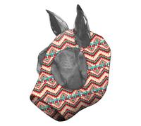 Equine Face Covering - Medium Large Fit, Ventilated Fabric Guard, Flexible Stretch Construction | Field Turnout Trekking Exercise Ranch Meadow Ear Protection Muzzle Defense Undisturbed Feeding