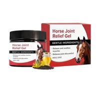 Equine Massage Gel - Eases Post Ride Tension, Compact Round Tub Portable Style, 60 g Net Capacity + 5 x 4.8 cm Dimensions, Veterinary Standard Grooming Ointment - for Horse Training & Stable Yards