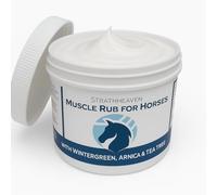 Equine Muscle Rub with Arnica, Peppermint, Tea Tree & Wintergreen - Natural Horse Liniment for Sore Muscles & Stiff Joints - Fast-Acting Cooling Relief - 500ml