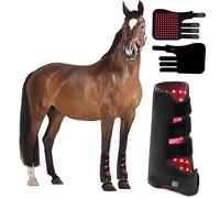 Equine Red Light Therapy Boots for Horses, Wireless Near Infrared Wrap, 660nm and 850nm Technology, Effective Relief for Muscle and Joint Pain, Left and Right Legs, Ideal for Recovery and Performance