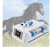 Equine Shockwave Therapy Device - Adjustable Energy & Frequency for Muscle Fatigue Relief, Includes Multiple Massage Heads
