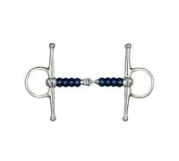 Equine Smile ES0168 JW Sweet Iron Snaffle Bit Simple Broken with Sweet Iron Cherrry Roller Stainless Steel Ring Diameter 45 mm Bit Thickness 15 mm (14.5 cm)