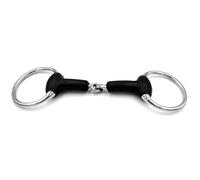 Equine Smile ES0234 Bit Olive Head Bit Simple Broken with Rubber Stainless Steel Bit Thickness 20 mm (14.5 cm)