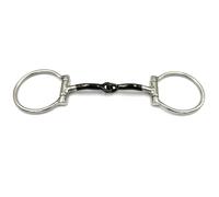 Equine Smile ES0258 JW Western Bit D-Ring D-Ring D-Ring D-Button Simple Broken with Sweet Iron Stainless Steel Bit Thickness 10 mm (13.5 cm)
