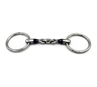 Equine Smile ES0277 Sweet Iron Snaffle Bit Double Broken Stainless Steel Ring Diameter 60 mm Bit Thickness 14 mm (9.5 cm)