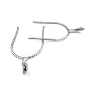 Equine Smile ES1032 Push Spurs Inclination Wheel Spores Equestrian Spurs Riding Spurs Track High Quality Stainless Steel (Ladies 45mm)