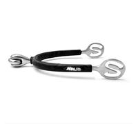 Equine Smile ES1083 SuperSpur Horizontal Ball Spores with Soft Touch Ball Wheel and Rubber Riding Spurs Riding Spurs Track Made of High-Quality Stainless Steel (L 40 mm - Men)