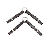 Equine Smile ES3015 Adjustable Pelham Straps Leather Pelham Straps 26cm (Brown)
