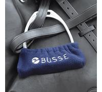 Equine Smile ES5015 Stirrup Protector, Stirrup Cover, Fleece Saddle Protector for Stirrups, Soft Material Against Scratches and Dirt Pair (Navy, Short - Fleece)