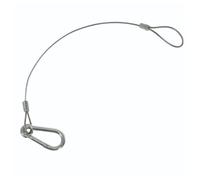 Equinox 20kg Safety Wire with Carabiner 35cm