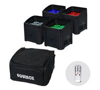 Equinox Colour Raider Lithium Battery Uplighter Pack