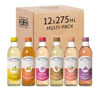 Equinox Kombucha Drink Mixed Flavours (12 x 275ml) | Authentic Craft Kombucha Drink Brewed in UK with SCOBY, Green Tea & Raw Cane Sugar | Sparkling Kombucha, Gut Friendly, No Sweeteners & 100% Natural