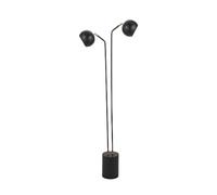 Equinox Metal 2 Head Floor Lamp - Black