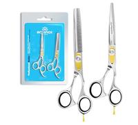 Equinox Professional Razor Edge Series - Hair Cutting and Thinning/Texturizing Scissors/Shears Set - 6.5 Inches - Stainless Steel