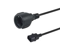 Equip 112106 power cable Black 0.25 m IEC C14 CEE7/3