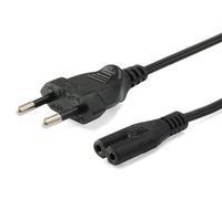 Equip 112161 IEC Power Cable C7 to 2-Pin 3 m Male / Female Black