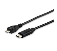 Equip USB 2.0 Type C to Micro-B Cable. 1m