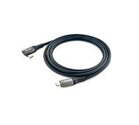 Equip 128892 USB 2.0 C to C 90° Angled Cable, M/M, 2.0 m, PD 100W, Black