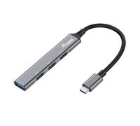 Equip 128961 USB Hub 4-Port 1 x 3.0/3 x 2.0 USB-> USB-C Grey