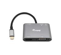 Equip 133483 USB-C Multifunction Adapter 5-in-1 USB-C to HDMI/VGA/USB 3.0/AUX/US